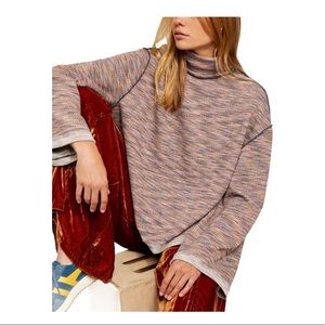 FREE PEOPLE SUNNY DAYS TURTLENECK SWEATER NWT XS